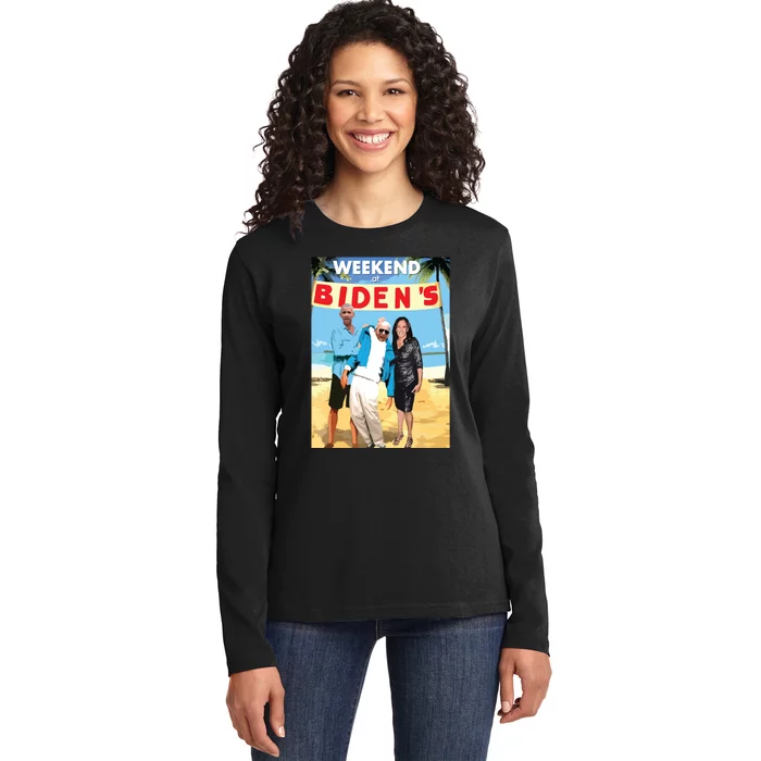 Weekend At Bidens Weekend At Bidens Ladies Long Sleeve Shirt