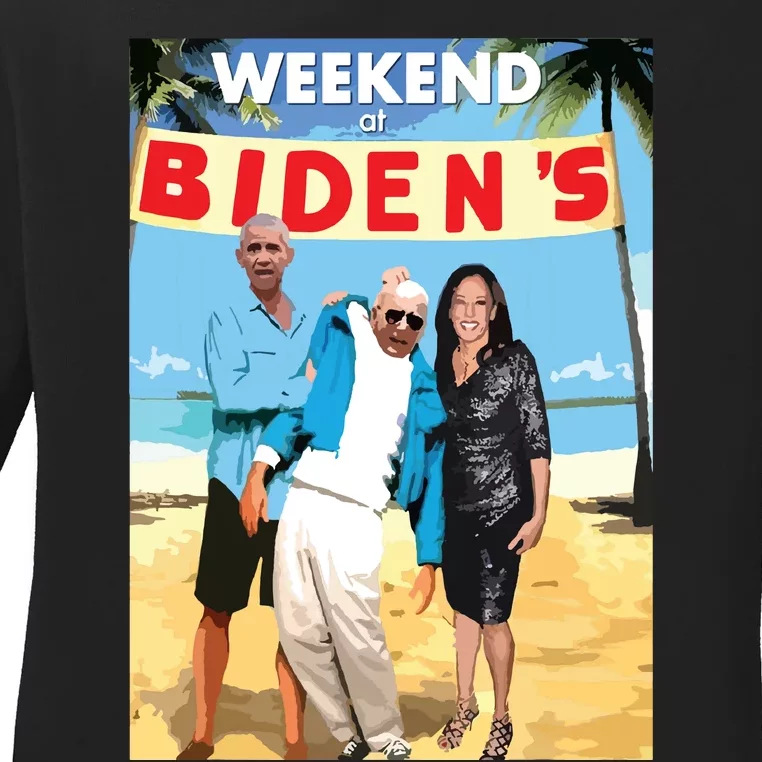 Weekend At Bidens Weekend At Bidens Ladies Long Sleeve Shirt