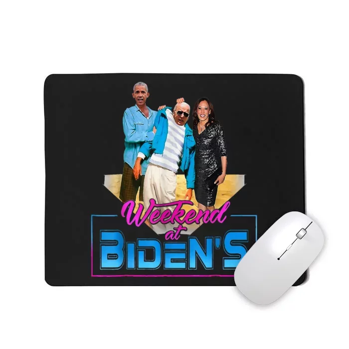 Weekend At Bidens Funny Anti Election 2024 Mousepad