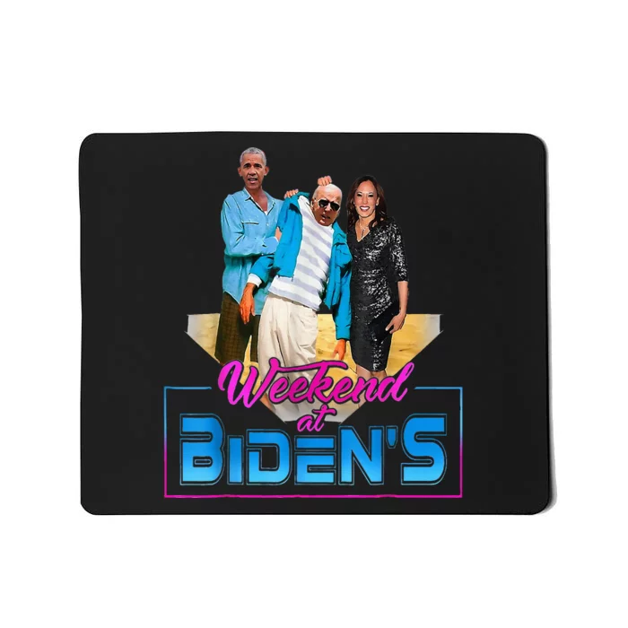 Weekend At Bidens Funny Anti Election 2024 Mousepad