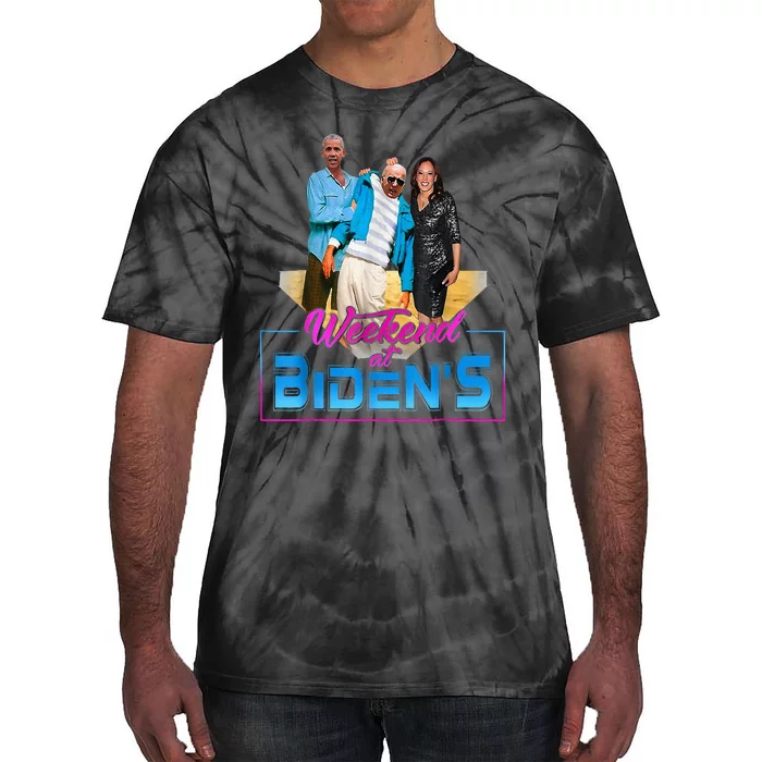 Weekend At Bidens Funny Anti Election 2024 Tie-Dye T-Shirt