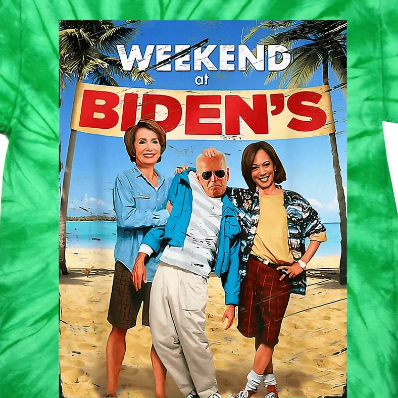 Weekend At BidenS Funny Trump 2024 Tie-Dye T-Shirt