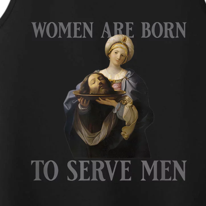 Women Are Born To Serve Man Christian Boss Girl Motivational Performance Tank