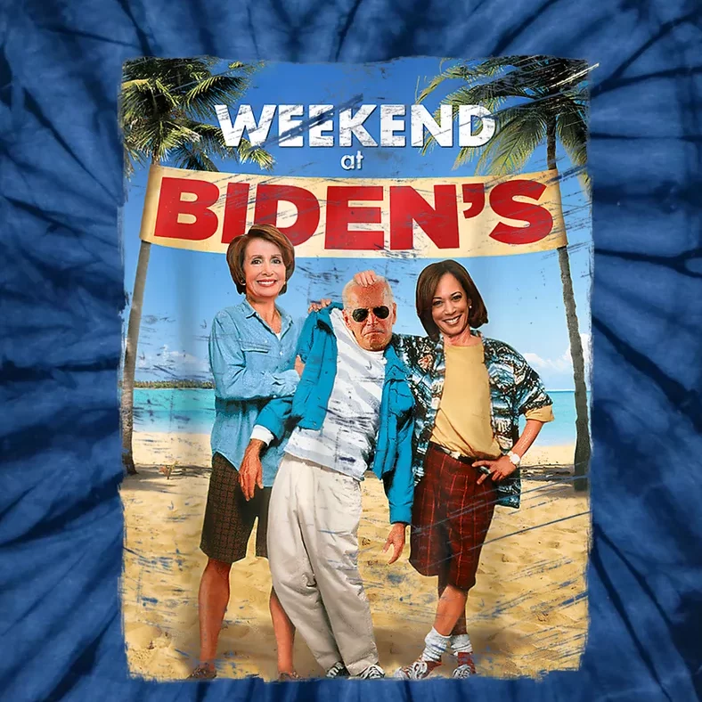 WEEKEND AT BIDEN'S Tie-Dye T-Shirt