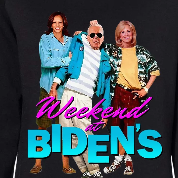 Weekend At BidenS Funny Womens California Wash Sweatshirt