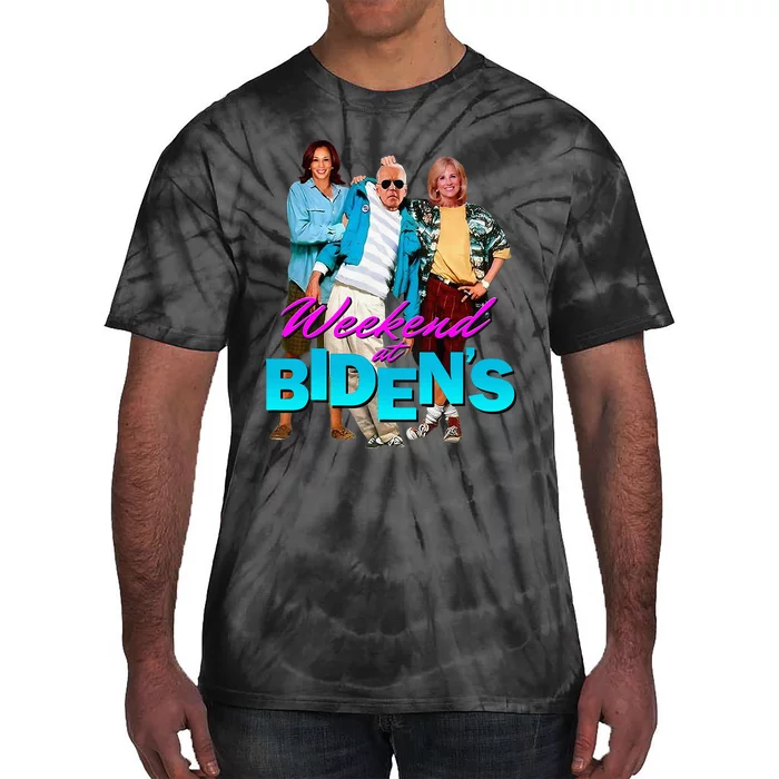 Weekend At BidenS Funny Tie-Dye T-Shirt