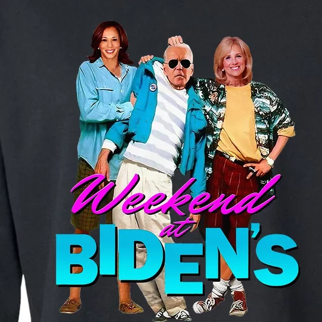 Weekend At BidenS Funny Cropped Pullover Crew