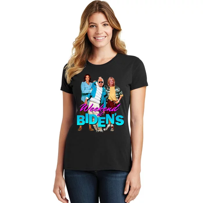 Weekend At BidenS Funny Women's T-Shirt