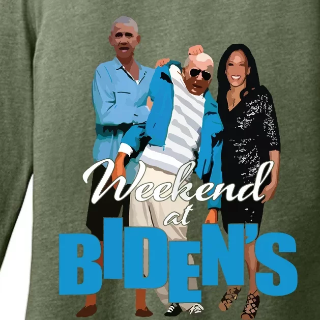 Weekend At Bidens Funny Womens CVC Long Sleeve Shirt