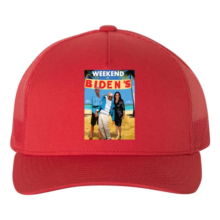 Weekend At Bidens Funny Yupoong Adult 5-Panel Trucker Hat