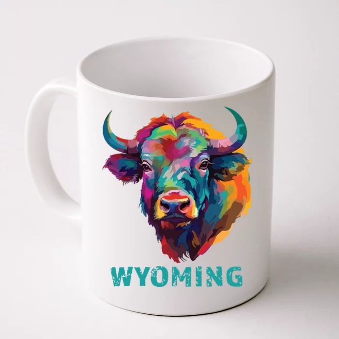 Wyoming American Bison Lover Buffalo For Souvenir Front & Back Coffee Mug