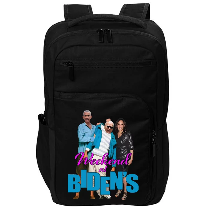 Weekend At BidenS Funny Impact Tech Backpack