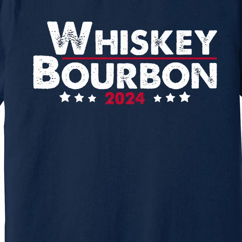 Whiskey And Bourbon 24 Whiskey Lovers Drinker Election 2024 Premium T-Shirt