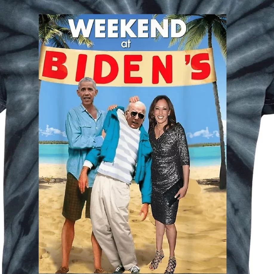 Weekend At Bidens Weekend At Bidens Kids Tie-Dye T-Shirt