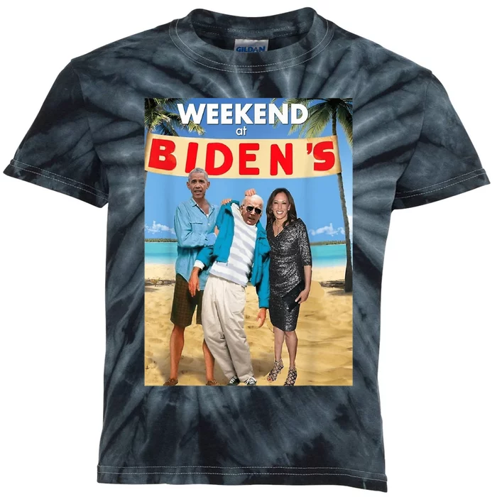 Weekend At Bidens Weekend At Bidens Kids Tie-Dye T-Shirt