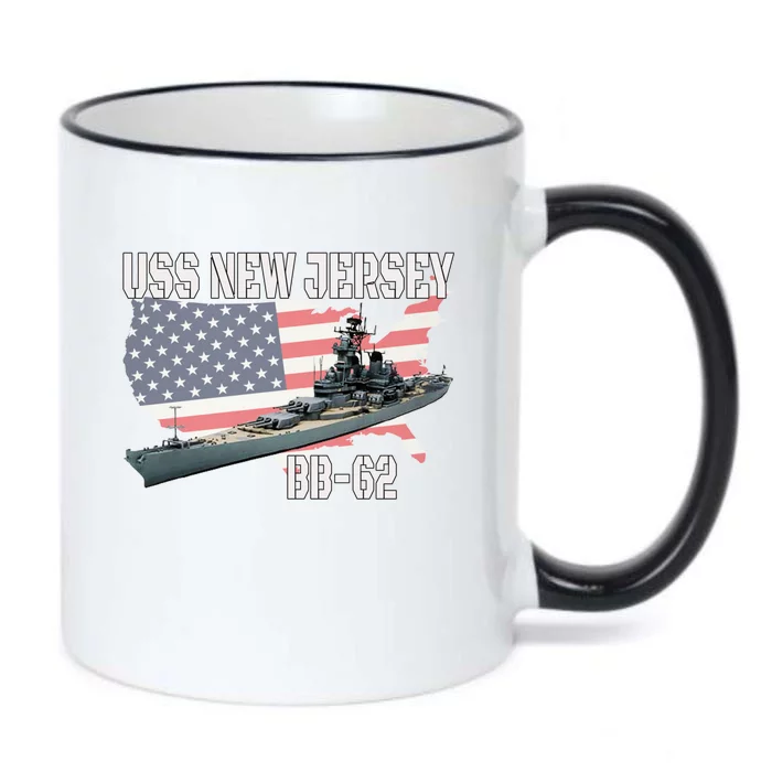 Ww2 American Battleship Uss New Jersey Bbmeaningful Gift62 Warship Veteran Gift Black Color Changing Mug