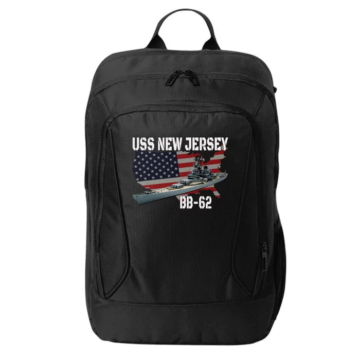 Ww2 American Battleship Uss New Jersey Bbmeaningful Gift62 Warship Veteran Gift City Backpack