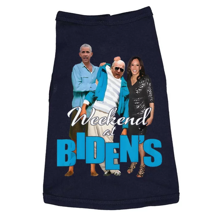 Weekend At BidenS Funny Doggie Tank