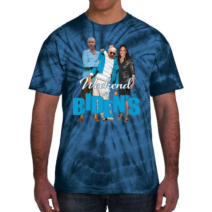 Weekend At BidenS Funny Tie-Dye T-Shirt