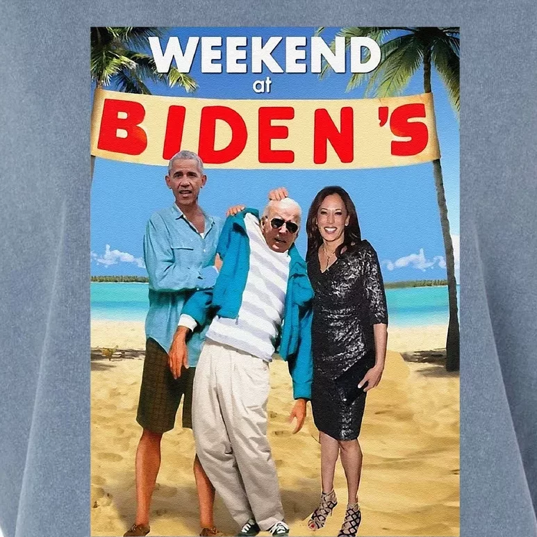 Weekend At BidenS  Weekend At BidenS Garment-Dyed Women's Muscle Tee