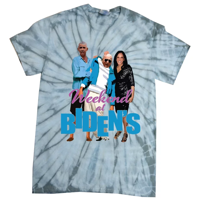 Weekend At Bidens Funny Tie-Dye T-Shirt