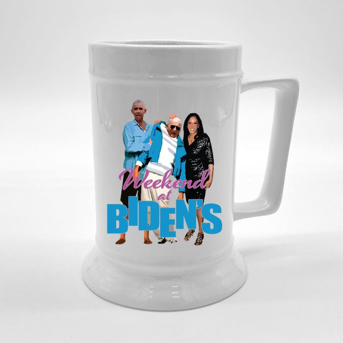 Weekend At Bidens Funny Front & Back Beer Stein