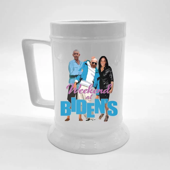 Weekend At Bidens Funny Front & Back Beer Stein