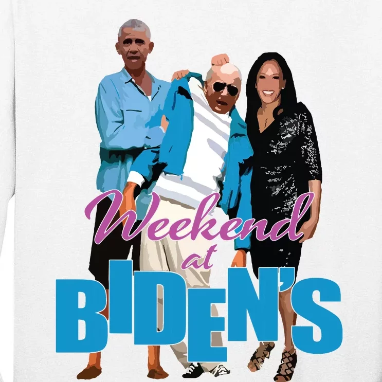 Weekend At Bidens Funny Tall Long Sleeve T-Shirt