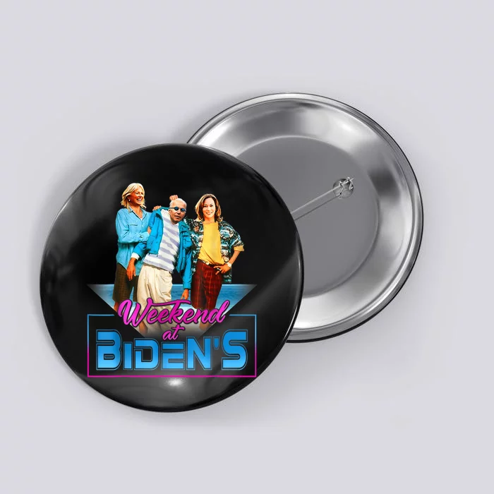 Weekend At BidenS Funny Meme Button