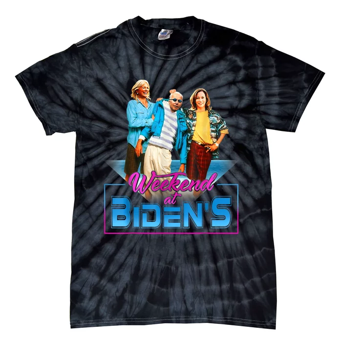 Weekend At BidenS Funny Meme Tie-Dye T-Shirt