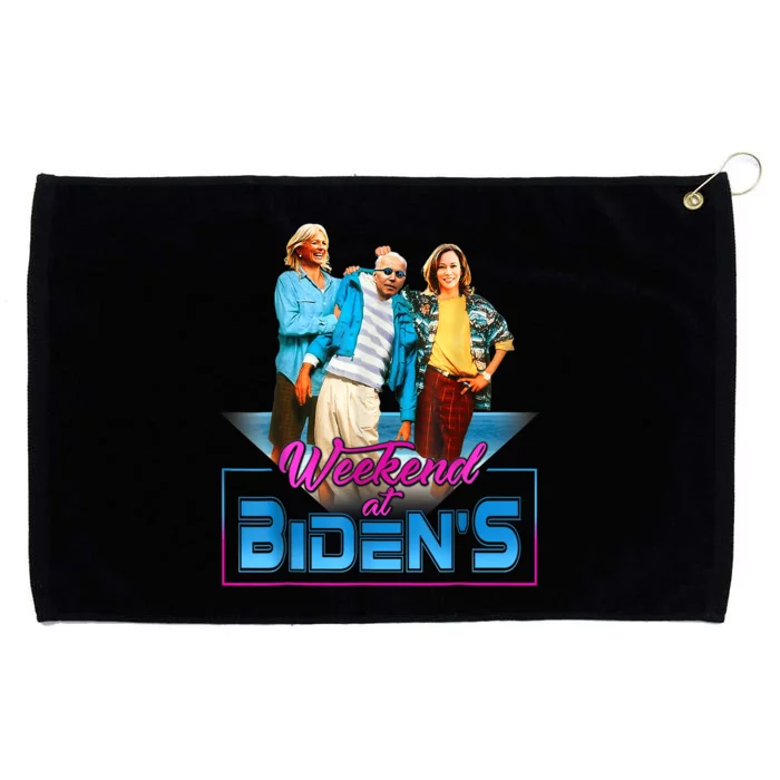 Weekend At BidenS Funny Meme Grommeted Golf Towel