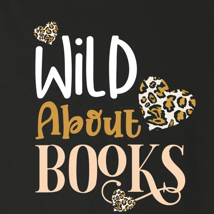 Wild About Books Leopard I Love Reading Book Lover Gift Toddler Long Sleeve Shirt