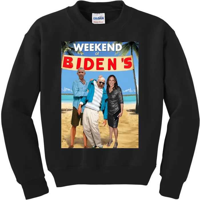 Weekend At Bidens Weekend At Bidens Kids Sweatshirt