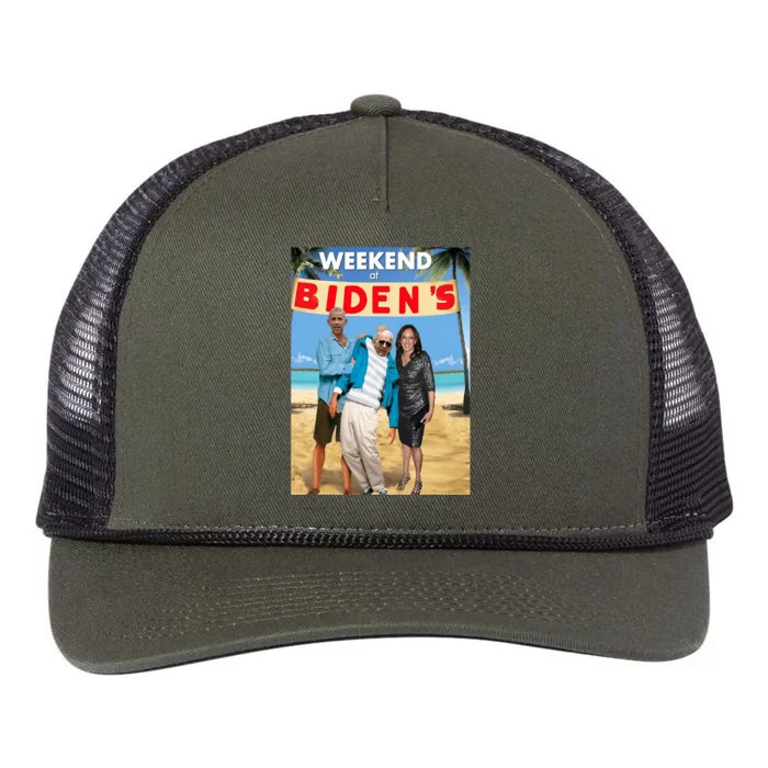 Weekend At Bidens Weekend At Bidens Retro Rope Trucker Hat Cap