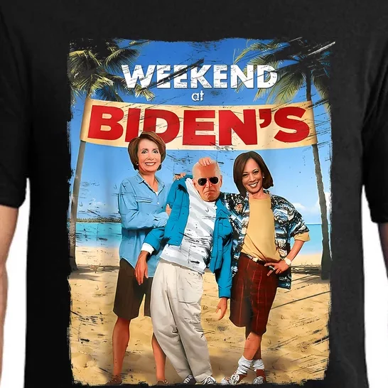 Weekend At Bidens Funny Pajama Set