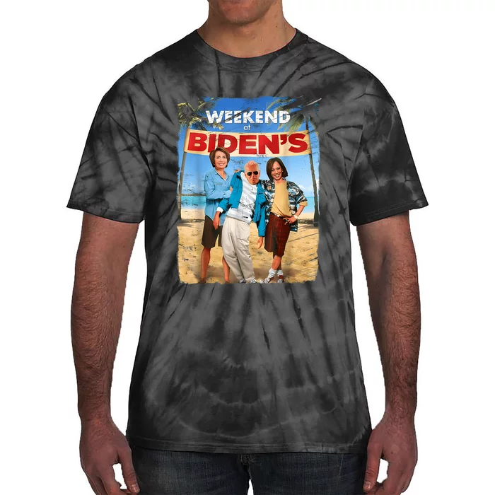 Weekend At Bidens Funny Tie-Dye T-Shirt