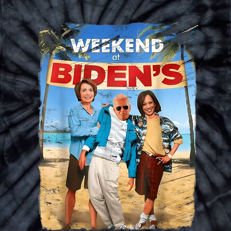 Weekend At Bidens Funny Tie-Dye T-Shirt