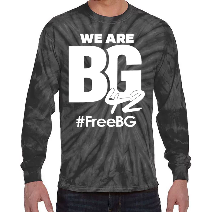 We Are BG 42 Free Brittney Griner Free BG Tie-Dye Long Sleeve Shirt