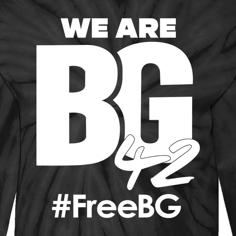 We Are BG 42 Free Brittney Griner Free BG Tie-Dye Long Sleeve Shirt