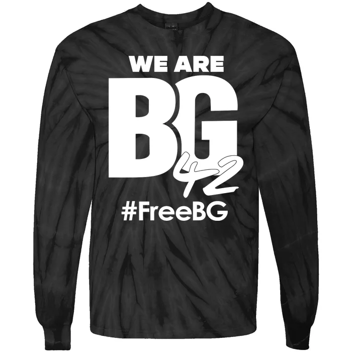 We Are BG 42 Free Brittney Griner Free BG Tie-Dye Long Sleeve Shirt