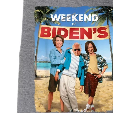 Weekend At Bidens Funny Joe Biden President Democrat Doggie 3-End Fleece Hoodie