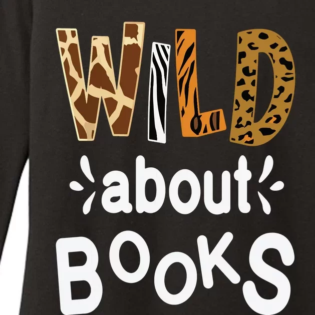 Wild About Books Library Librarians Book Lover And Reader Womens CVC Long Sleeve Shirt