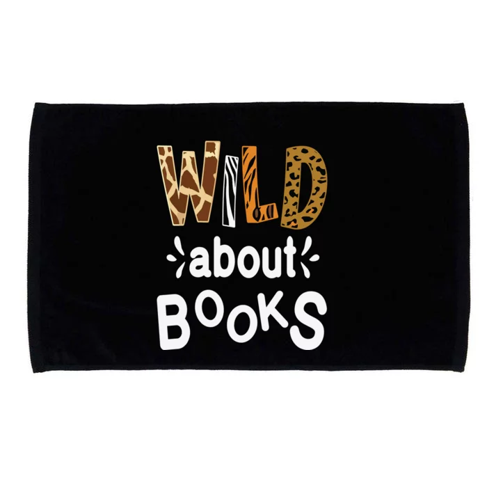 Wild About Books Library Librarians Book Lover And Reader Microfiber Hand Towel