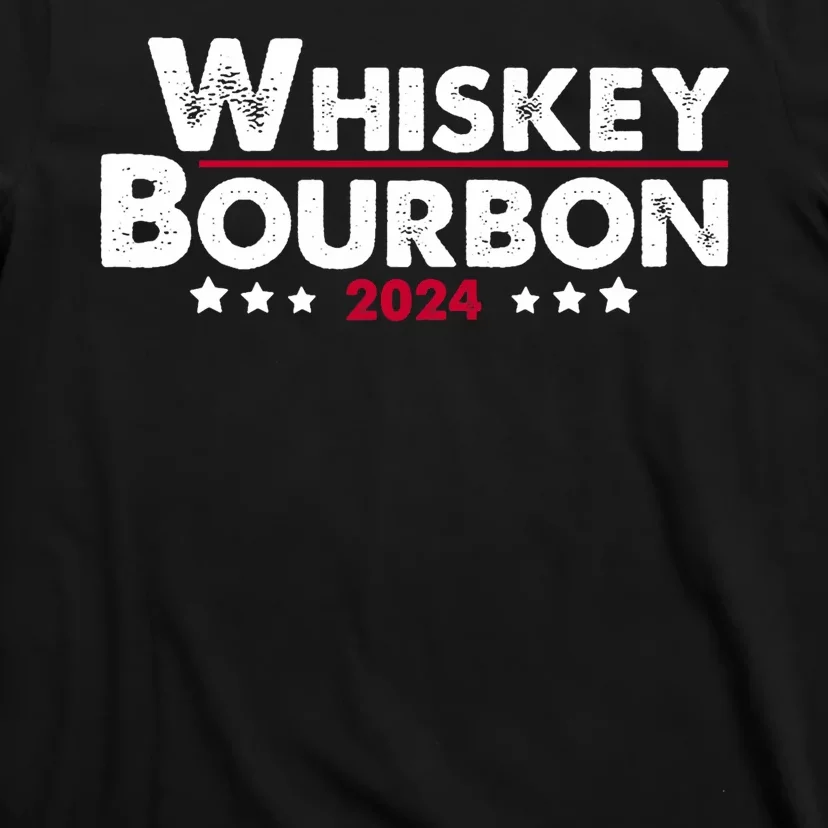 Whiskey And Bourbon 24 Whiskey Lovers Drinker Election 2024 T-Shirt