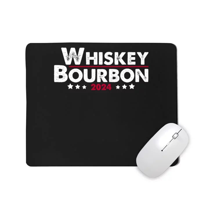 Whiskey And Bourbon 24 Whiskey Lovers Drinker Election 2024 Mousepad