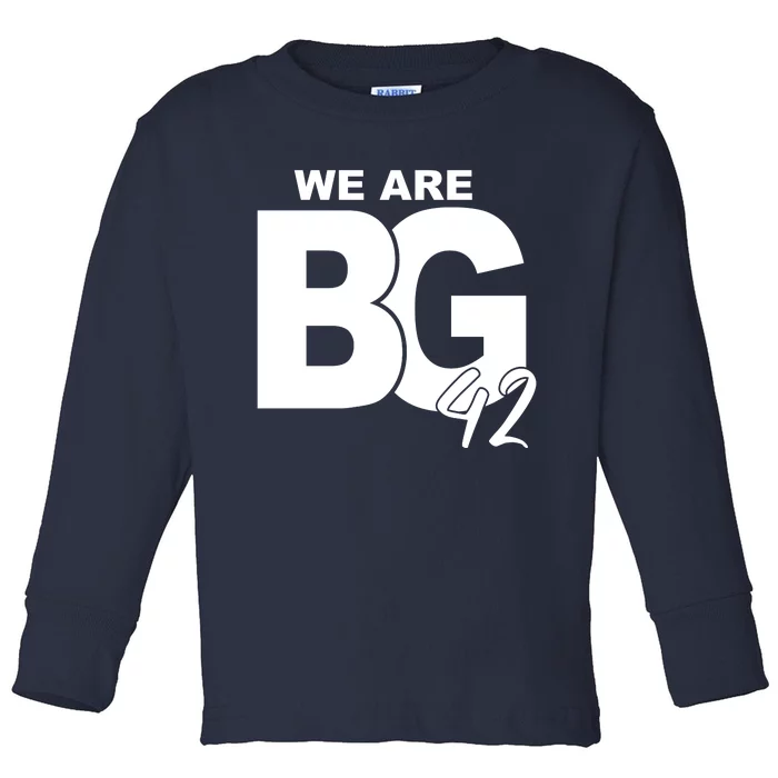 We Are BG 42 Justice For Britt Toddler Long Sleeve Shirt