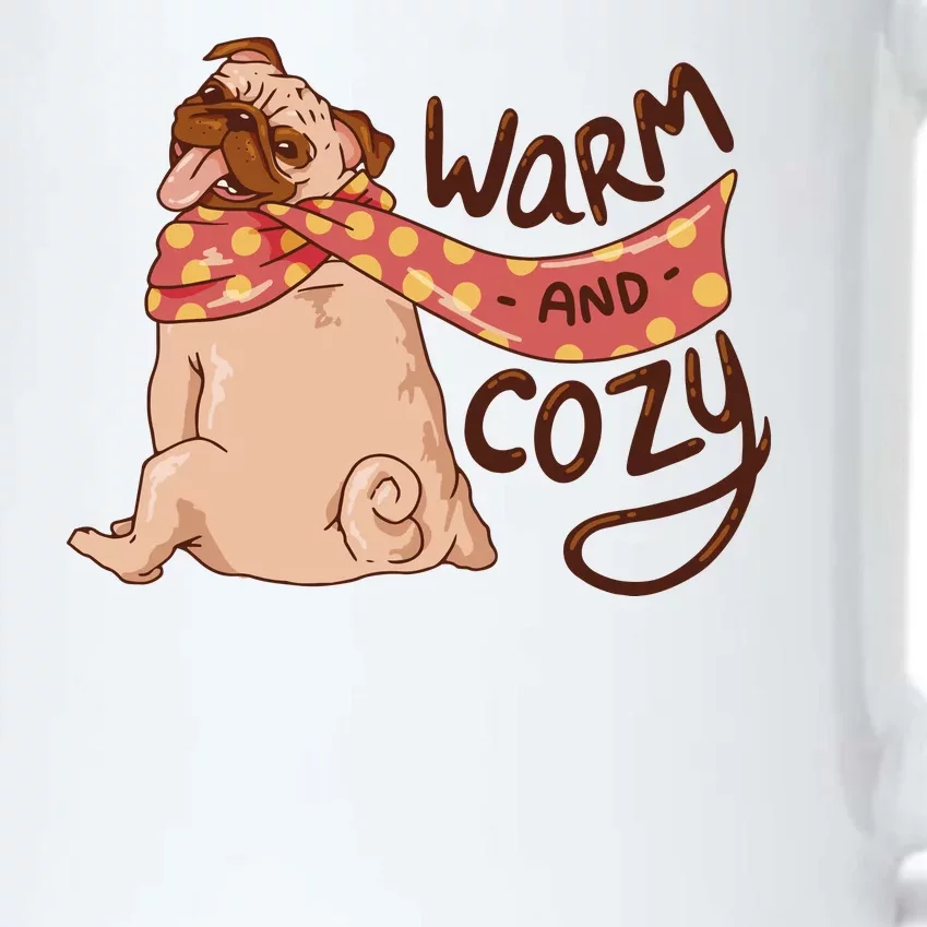 Warm And Cozy Pug Black Color Changing Mug