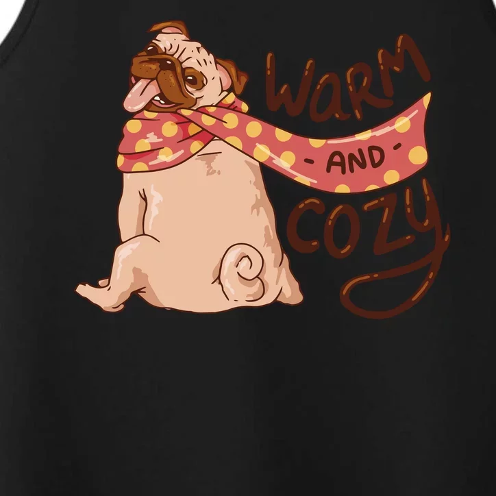 Warm And Cozy Pug Performance Tank