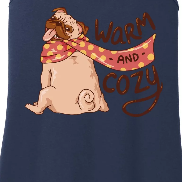 Warm And Cozy Pug Ladies Essential Tank