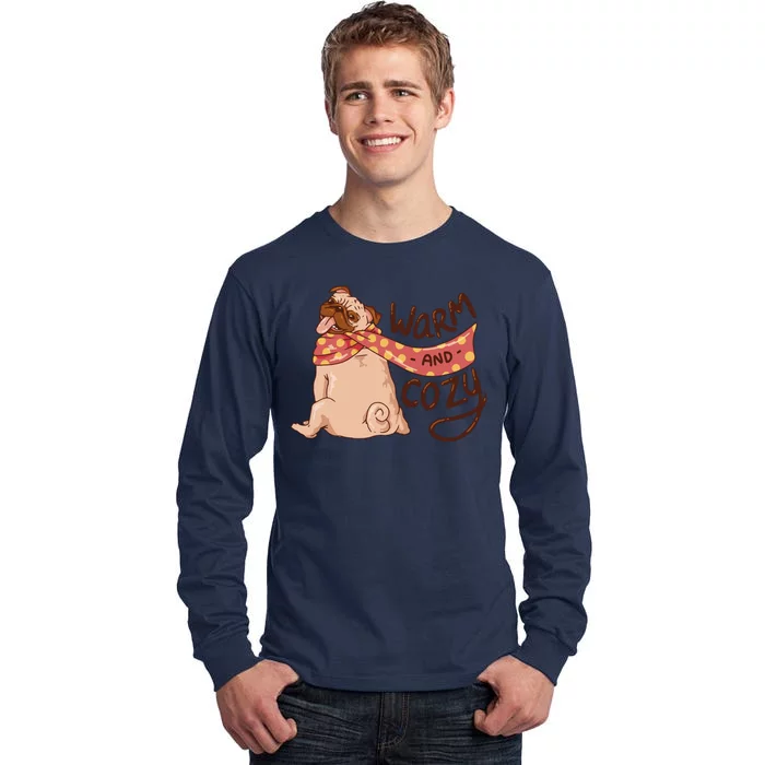 Warm And Cozy Pug Tall Long Sleeve T-Shirt